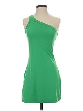 all in motion One-Shoulder Green Mini Dress